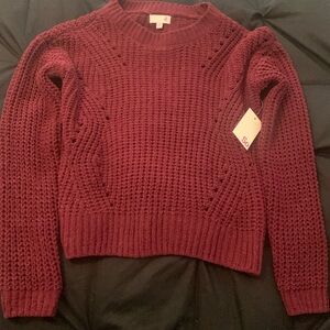Brand new So brand, juniors XS sweater in China Silk (red/purple shade -wine).